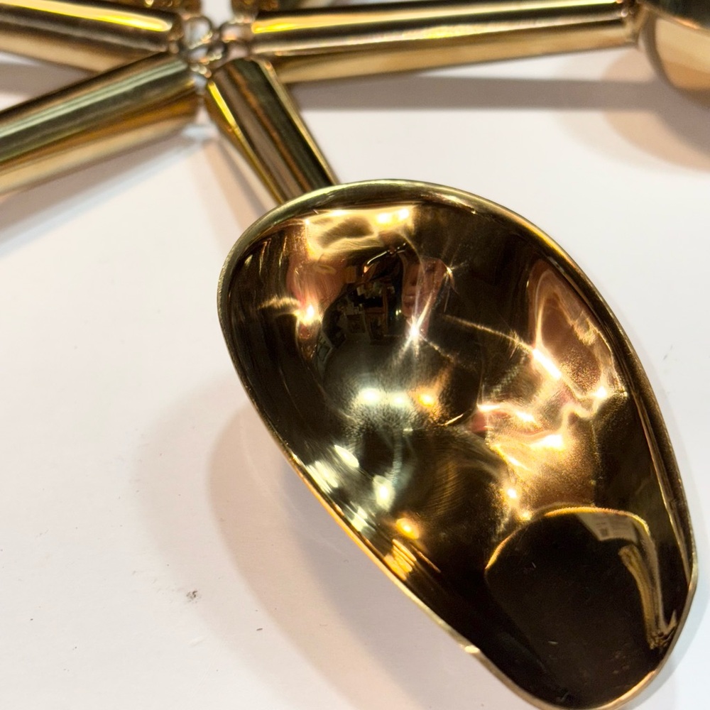 Lot 6 Gold Stainless Steel Ice Scoopers new - Picture 8 of 10
